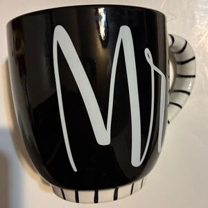 Black and White Striped Mug